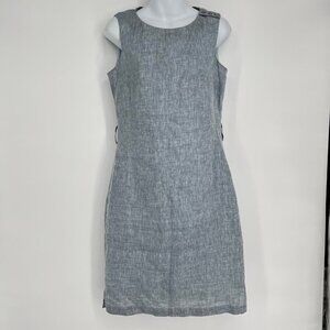 Barbour  Sleeveless Summer Tartan Ervine Dress Pale‎ Indigo Size 4